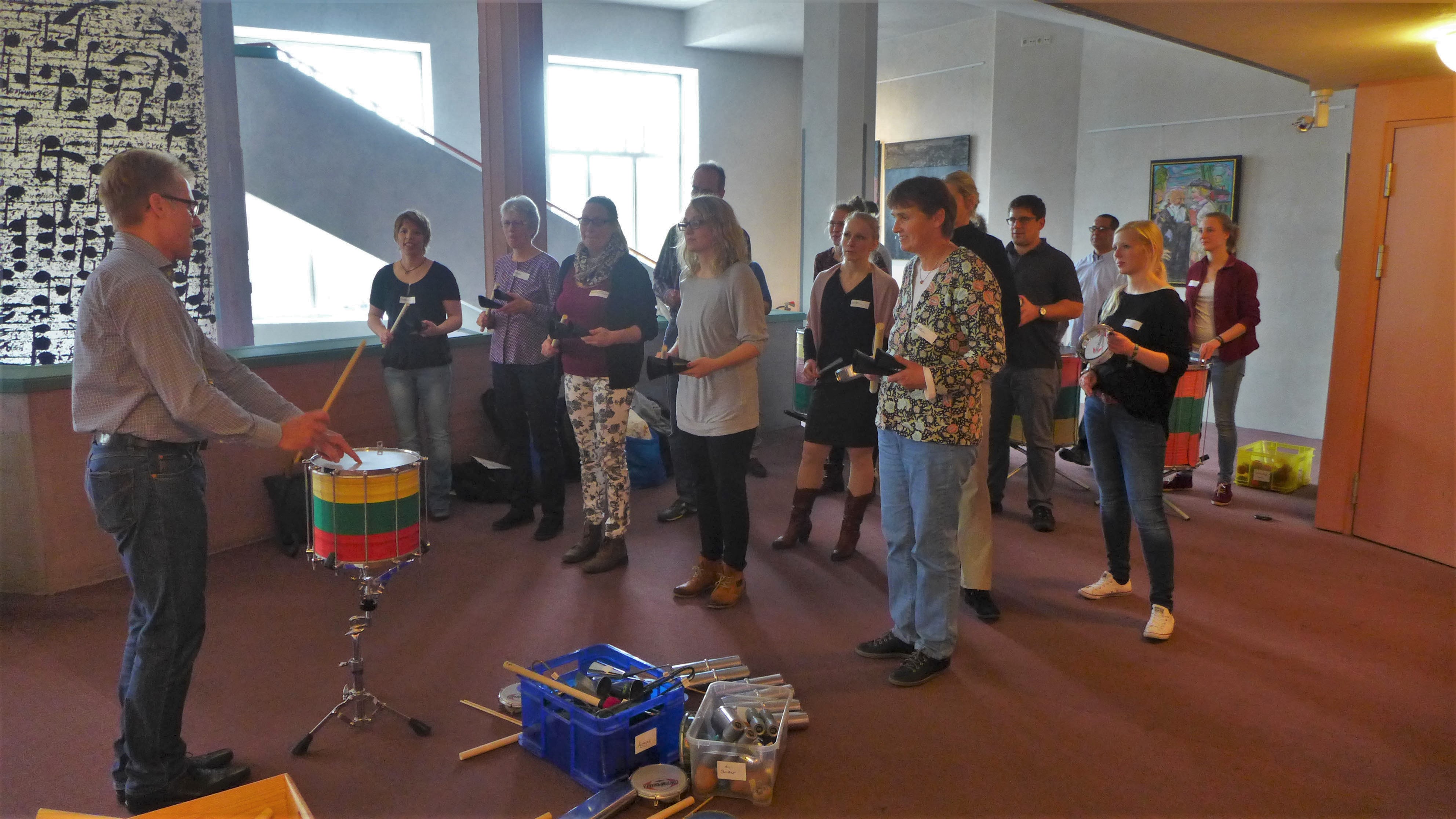 Kurs "Sambarhythmen im Musikunterricht" beim Landesfachtag Musik 2015 in Lübeck